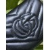 Gucci GG Marmont Trifold Wallet In Black Matelasse Leather