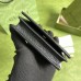 Gucci GG Marmont Card Case Wallet In Black Calfskin
