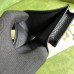 Gucci GG Marmont Card Case Wallet In Black Calfskin