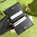 Gucci GG Marmont Card Case Wallet In Black Calfskin