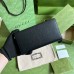 Gucci GG Marmont Zip Around Wallet In Black Calfskin