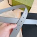 Gucci GG Marmont Grey Belt 30MM with Grey Double G Buckle