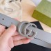 Gucci GG Marmont Grey Belt 30MM with Grey Double G Buckle