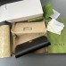 Gucci GG Marmont Zip Around Wallet In Black Grained Leather
