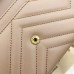 Gucci GG Marmont Continental Wallet In Dusty Pink Matelasse Leather