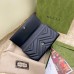 Gucci GG Marmont Continental Wallet In Black Matelasse Leather