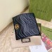 Gucci GG Marmont Continental Wallet In Black Matelasse Leather