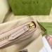 Gucci GG Marmont Zip Around Wallet In Dusty Pink Matelasse Leather