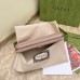 Gucci GG Marmont Zip Around Wallet In Dusty Pink Matelasse Leather