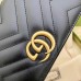 Gucci GG Marmont Zip Around Wallet In Black Matelasse Leather