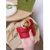 Gucci Interlocking G Buckle Belt 38MM in Red Signature Leather