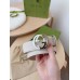 Gucci Interlocking G Buckle Belt 38MM in White Signature Leather