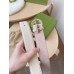Gucci Interlocking G Buckle Belt 38MM in White Signature Leather