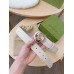 Gucci Interlocking G Buckle Belt 38MM in White Signature Leather