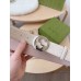 Gucci Interlocking G Buckle Belt 38MM in White Signature Leather