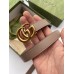 Gucci GG Marmont Thin Belt 20MM in Dusty Pink Leather