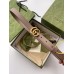 Gucci GG Marmont Thin Belt 20MM in Dusty Pink Leather