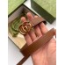 Gucci GG Marmont Thin Belt 20MM in Tan Leather