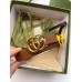 Gucci GG Marmont Thin Belt 20MM in Tan Leather