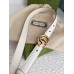 Gucci GG Marmont Thin Belt 20MM in White Leather