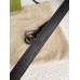 Gucci GG Marmont Belt 20MM in Black Leather with Black Buckle