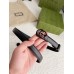 Gucci GG Marmont Belt 20MM in Black Leather with Black Buckle