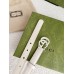 Gucci GG Marmont Belt 20MM in White Leather with White Buckle