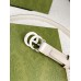 Gucci GG Marmont Belt 20MM in White Leather with White Buckle