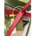 Gucci GG Marmont Thin Belt 20MM in Red Leather with Shiny Buckle