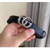 Gucci GG Marmont Thin Belt 20MM in Black Calfskin