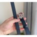 Gucci GG Marmont Thin Belt 20MM in Black Calfskin