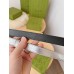 Gucci GG Marmont Thin Belt 20MM in Silver Lame leather