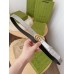 Gucci GG Marmont Thin Belt 20MM in Silver Lame leather