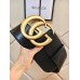 Gucci Double G Belt 70MM in Black Leather