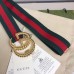 Gucci Web Elastic Belt with Torchon Double G Buckle