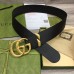 Gucci Snake G Buckle Belt 50MM in Black Leather