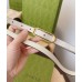 Gucci Jackie 1961 Thin Belt 20MM in White GG Canvas