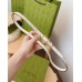 Gucci Jackie 1961 Thin Belt 20MM in White GG Canvas