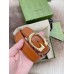 Gucci G Buckle Belt 30MM in Brown Leather