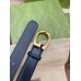 Gucci G Buckle Belt 30MM in Black Leather