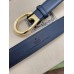 Gucci G Buckle Belt 30MM in Black Leather