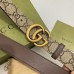 Gucci GG Marmont Reversible Belt 38MM in GG Supreme with Brown Leather