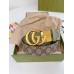 Gucci GG Marmont Reversible Belt 38MM in GG Supreme with Green Leather