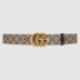 Gucci GG Marmont Reversible Belt 38MM in GG Supreme with Black Leather