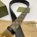 Gucci GG Marmont Reversible Belt 38MM in GG Supreme with Black Leather