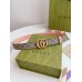 Gucci GG Marmont Reversible Belt 38MM in GG Supreme with Pink Leather