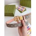 Gucci GG Marmont Reversible Belt 38MM in GG Supreme with Pink Leather