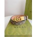 Gucci GG Marmont Reversible Belt 38MM in GG Supreme with Pink Leather