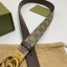 Gucci GG Marmont Reversible Belt 30MM in GG Supreme with Brown Leather