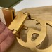 Gucci GG Marmont Reversible Belt 30MM in GG Supreme with White Leather